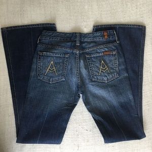 7 For All Mankind "A" Pocket Boot Cut Jeans